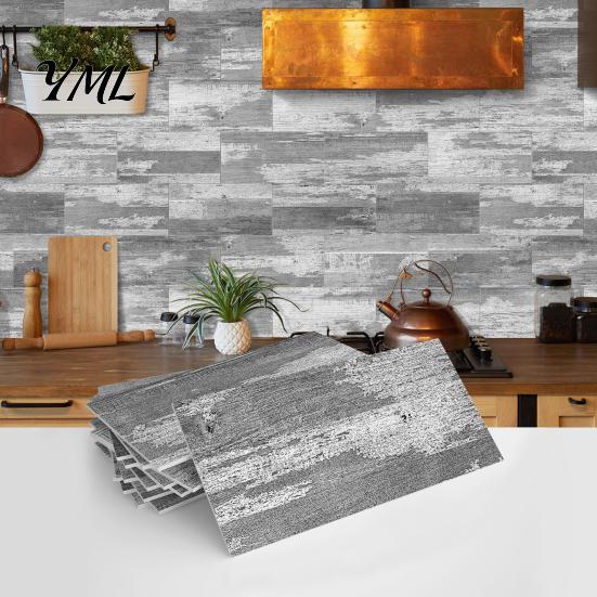 Rental Friendly Wall Stickers 16Pcs Peel And Stick Backsplash Tile, Waterproof Stickers, Removable Old House Transformation Panels, Self Adhesive
