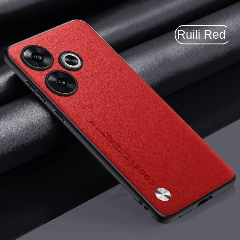 Чехол для Xiaomi POCO F6 PRO Мягкий Веганская кожа Текстура Тонкий Защитная задняя крышка Чехол для Xiaomi POCO F6 F6Pro Полностью закрывающий корпус