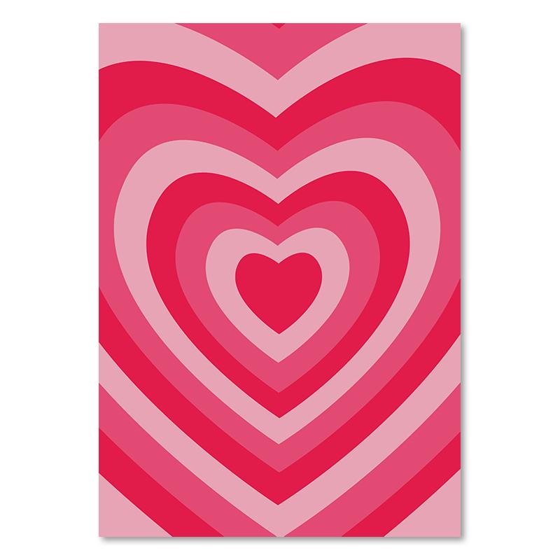 Датская пастельная картина на холсте, красочная настенная живопись в стиле бохо, модный розовый постер, эстетические принты в виде сердца с любовью, фотографии в общежитии, декор комнаты