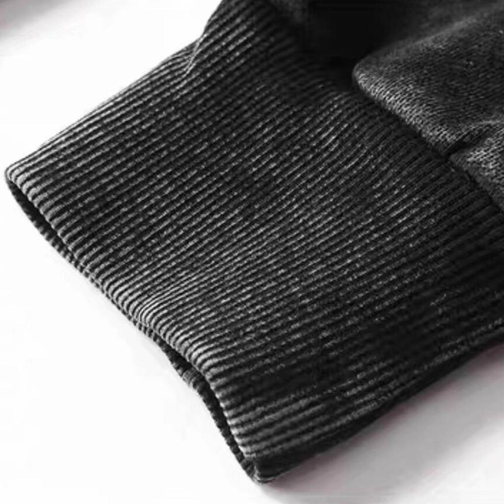 Осень-весна унисекс толстовка с капюшоном большой карман свободный потертый стираный эластичные манжеты и подол скошенные плечи однотонный свободный спортивный топ