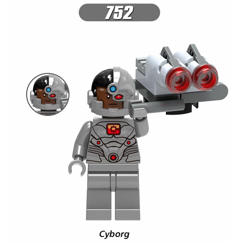 Минифигурки DC Super Heroes Бэтмен Супермен Аквамен Чудо-Женщина Лига Справедливости Строительные Блоки Игрушки