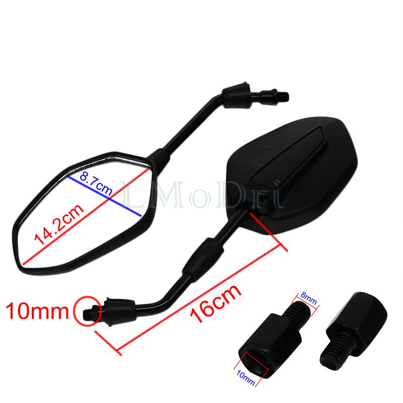 LMoDri зеркало для мотоцикла, скутера, электронного велосипеда, универсальные детали для ремонта, боковые зеркала заднего вида, 8 мм