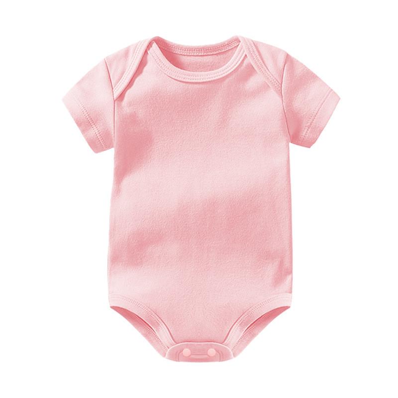 Однотонный детский короткий комбинезон из мягкой хлопковой ткани для игр малышей