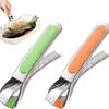 2 шт. силиконовые щипцы для перемещения горячих тарелок или мисок(Зеленый + Оранжевый)