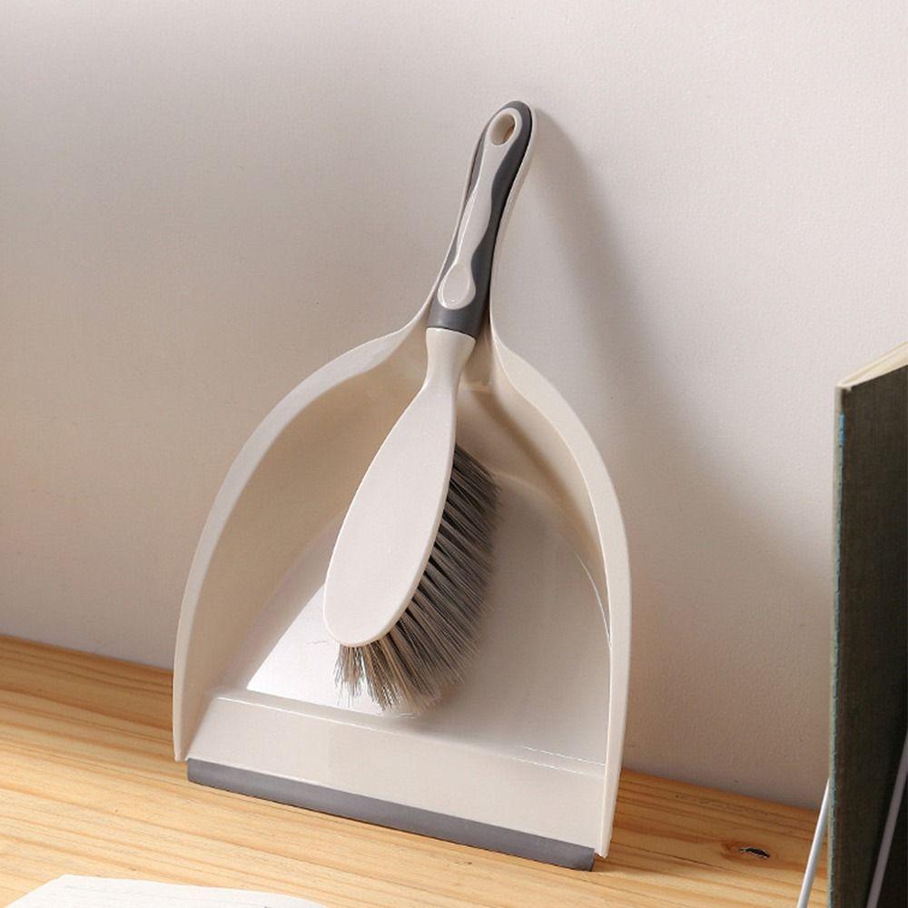 Handheld Mini Dustpan and Brush Set Flexible Handheld Sweeping Brush  Keyboard Cleaning