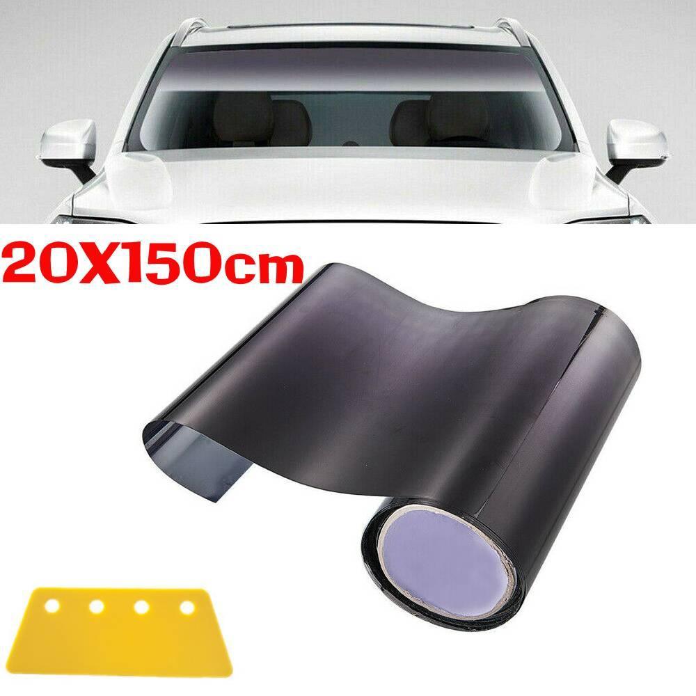 1 Pcs 1.5M Car Sun Visor Strip Tint Film Front Windshield Shade Banner Accessories Car Glass Solar Tint Window Films Protective