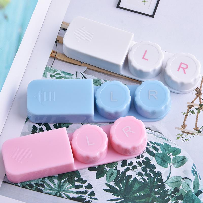 Портативный минималистичный контейнер для контактных линз и коробка для хранения контактов и очков