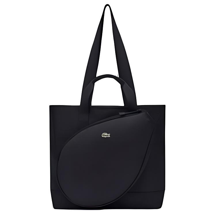 Lacoste Casual Sports Fabric Tote Bag Shopping Bag Shoulder Handbag Unisex tote bags Navy-Blue NU4816NE-L24