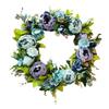 Christmas Wreath Handcraft Peony Wreath Artificial Spring Garland Wreath for Door Wall Wedding
