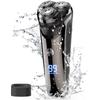 Electric Shavers for Men Waterproof Electric Razor for Men Cordless Rechargeable 3D Rotary Shavers