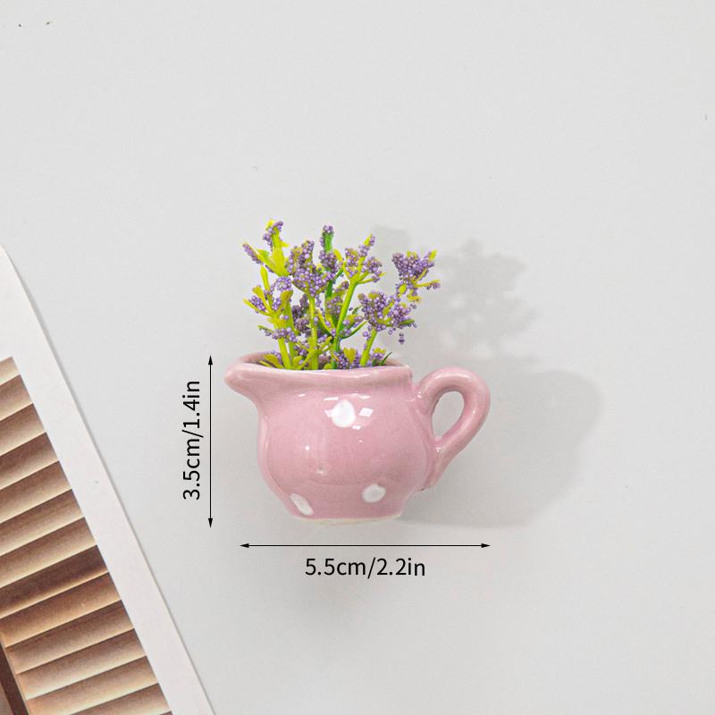 Магниты на холодильник в форме вазы 3D Мини-магниты для холодильника Милый магнит на холодильник для украшения дома Подарок для гостей Новоселье