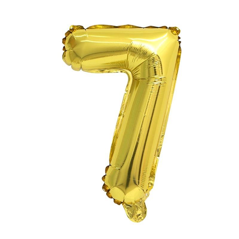 16-дюймовые фольгированные воздушные шары на день рождения, воздушный гелиевый шар с номером, воздушные шары для украшения вечеринки на день рождения