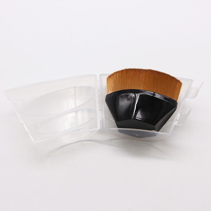 Magic Foundation Brush with Lid Petal Rhombus Makeup Brush Liquid Foundation Bb Cream Does Not Eat Powder Convenient Beauty Brush