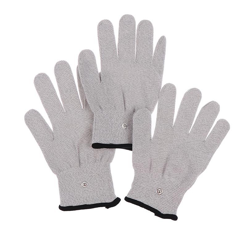 1 пара проводящих серебряных волоконных электродов, перчатки, подушечки для электротерапии, массажа