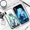 JW66 Hatsune Miku черный мягкий чехол для iPhone 16 15 Plus 14 13 Pro 8 SE XR XS Max P30 Nova 5T Y5P Y6 Y7 Y8P Y9 Realme C30 C33 C31 VIVO Y36 V27