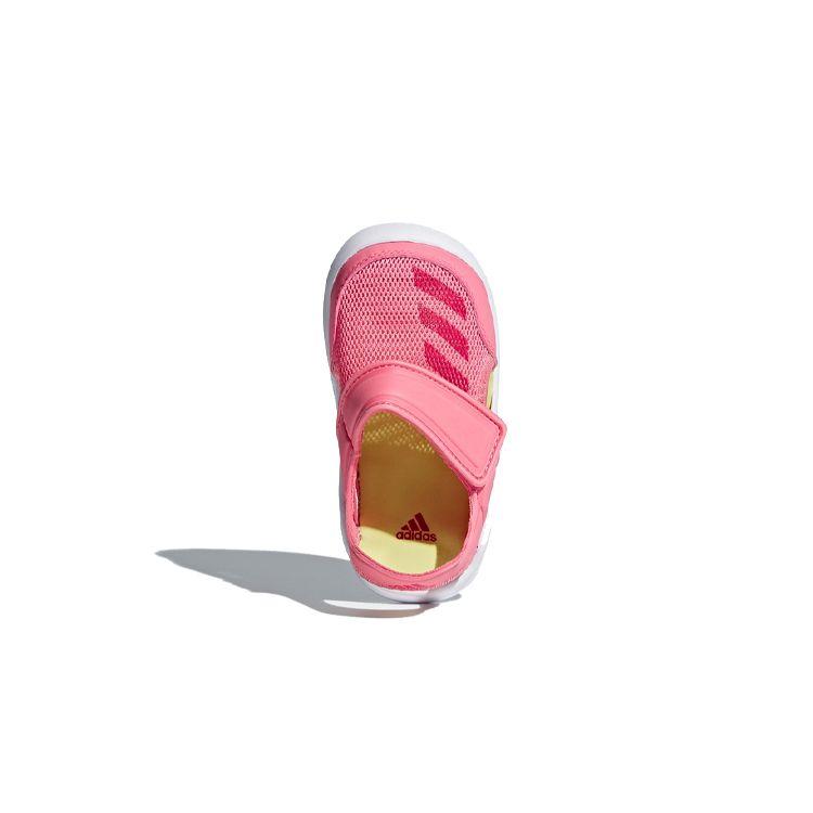 Adidas Fortaswim Space Leather Casual Sandals Baby Footwear Pink White AC8299
