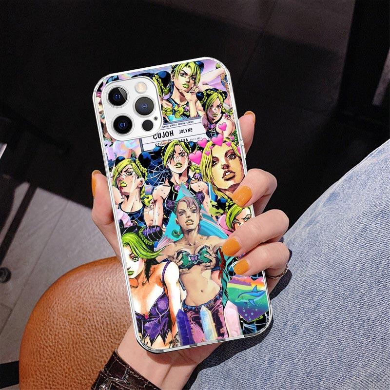 Чехол для телефона JoJo's Bizarre Adventure Джолин Куджо для iPhone 17 Air 16 Pro Max 16E 15 + 14 Plus 11 12 13 Mini 7 8 SE Подарок Печать C