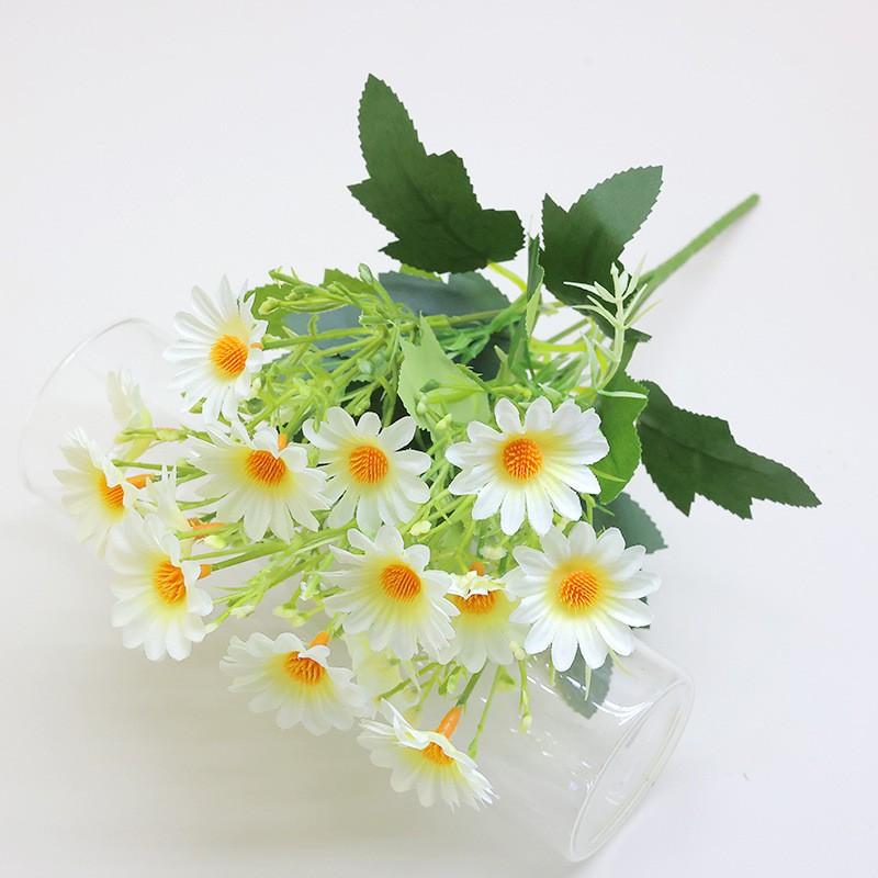 Artificial Daisy Bouquet Home Decor Table Centerpiece Photography Prop Silk Floral Arrangement