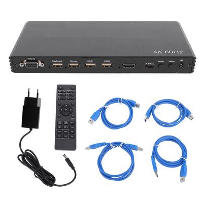 4x1 4K Мультивьюер Переключатель HD Мультимедийный Интерфейс 4 в 1 Выход 60 Гц 8 Режимов Просмотра KVM Мультивьюер
