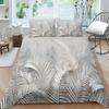 Family Bedding Single Double Bed Full Size Plant Printing Series Bedding Leaf Pattern Pillowcase and Quilt Cover Washable Home Decoration