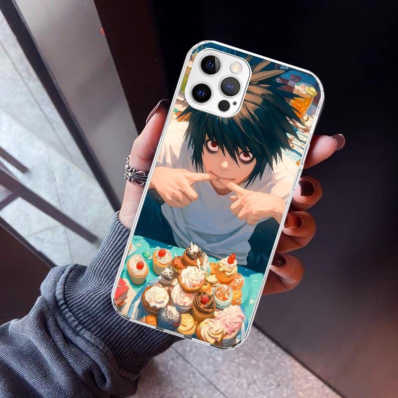 N-Note D-Death L Lawliet Phone Case For iPhone 17 Air 16 15 Pro Max 14 Plus 13 Mini 12 11 Cover 7 8 SE Silicone Shell Print Fund