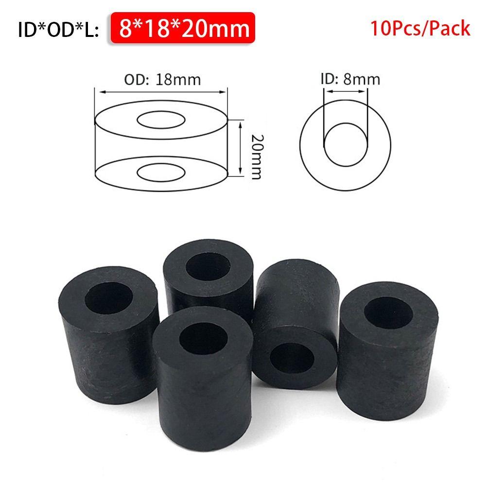 10Pcs/Pack PCB Board Support ABS Spacer Non-Threaded Nylon Washer New Hollow Standoff