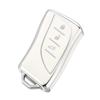 OFFCURVE LC LS UX ES Remote Control Key Case for Lexus / Lexus / TPU Material, Silver White