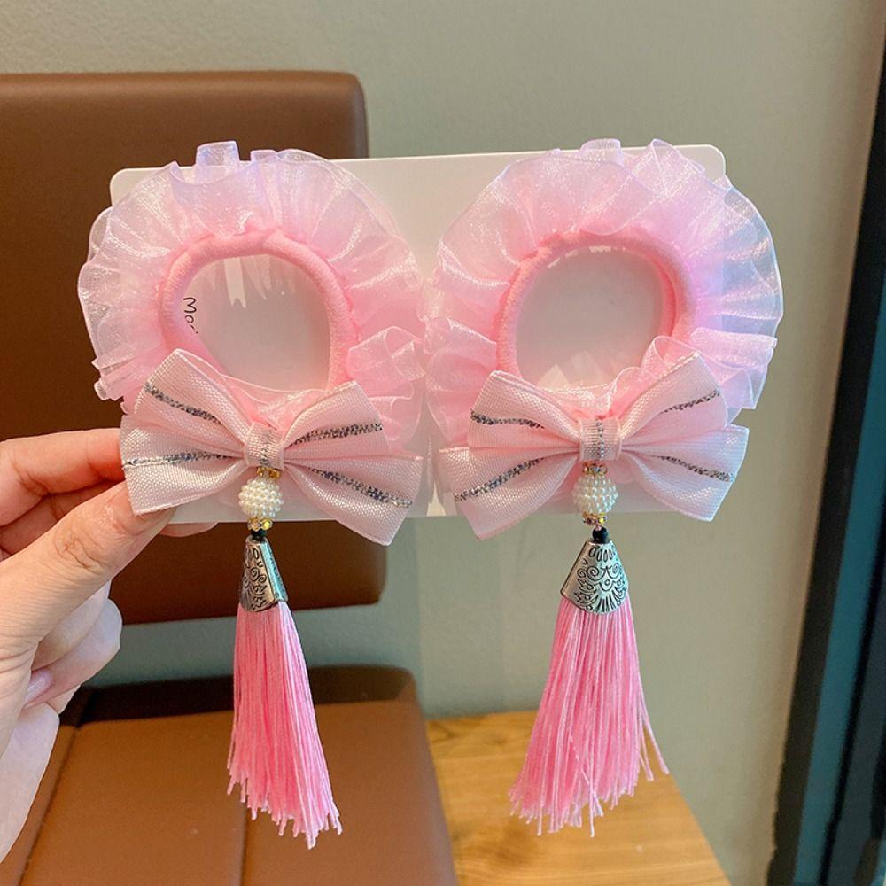 Hairball китайский новогодний головной убор жемчужно-красный бант для волос веревка для детей красная веревка для волос для девочек