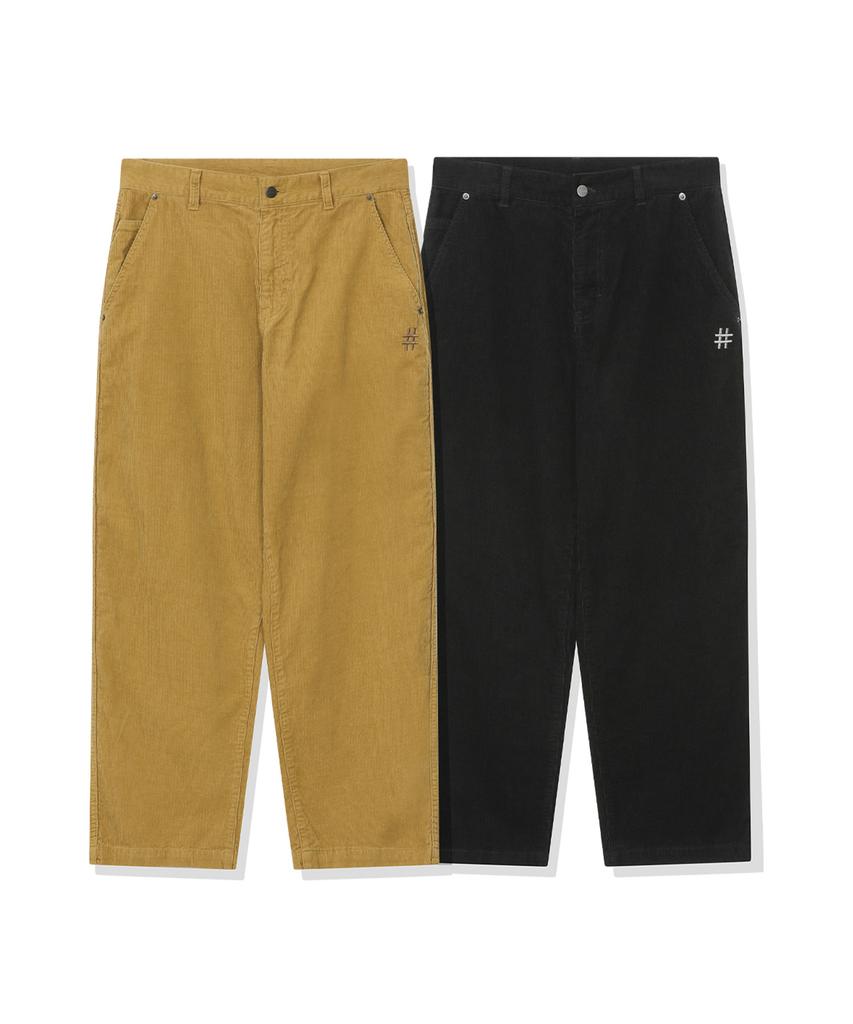 BEENTRILL Basic Corduroy Pants (Black)