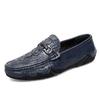 Genuine Leather Mens Loafers New Slip On Driving Shoes Crocodile Pattern Casual Business Shoes Moccasins Driving Zapatos Hombre