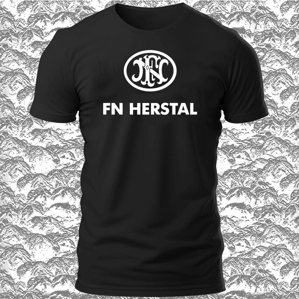 New FH HERSTAL Logo Men's T-Shirt Funny Size S-5XL Made in USA Unisex T-Shirt