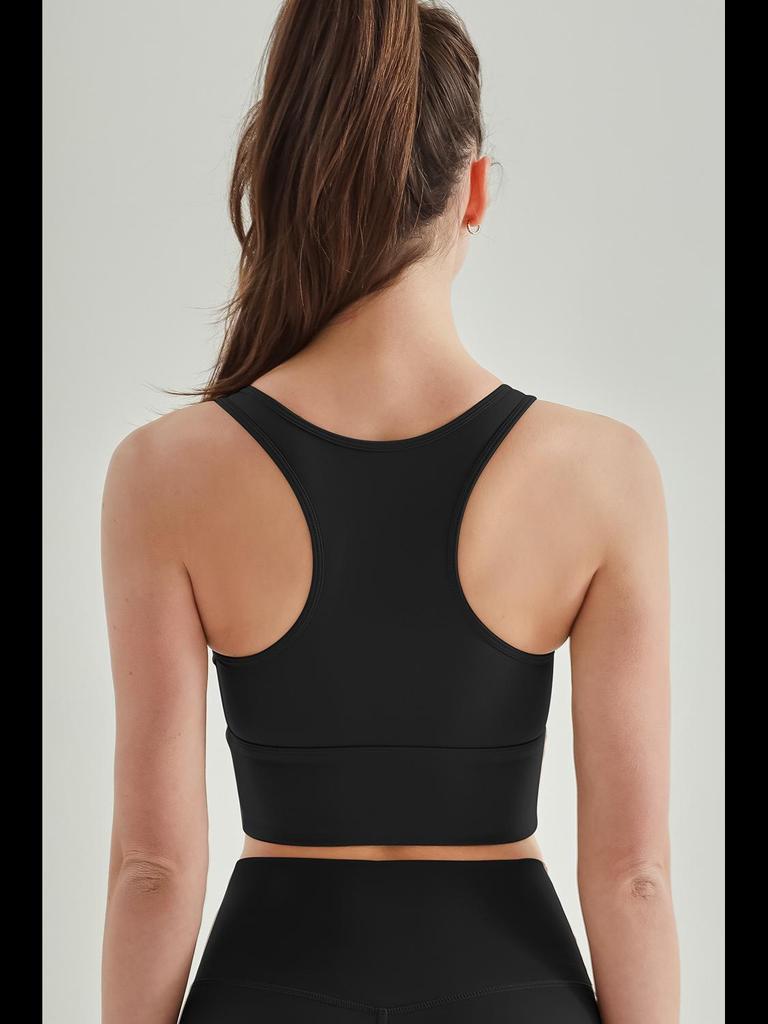 Женский жилет для йоги повышенной прочности: Бюстгальтер Sanded Nude Feel, цельный, фиксированная чашка, ударопрочный, для фитнеса сзади