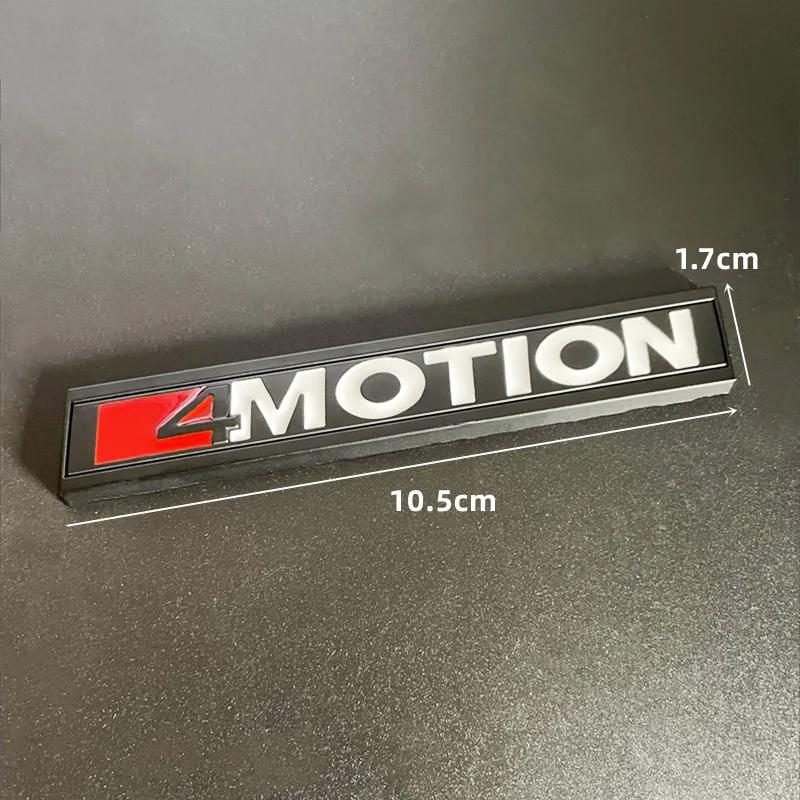 AABIM1 1Pcs 3D Metal 4 MOTION Logo Car Rear Trunk Emblem Badge Sticker Accessories For Volkswagen GOLF Polo Tiguan Jetta Magotan Passat