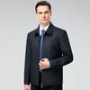 Пиджак Мужской рабочий пиджак среднего возраста с лацканами Деловой повседневный кашемировый пиджак для поездок на работу Одежда для папы Мужская одежда