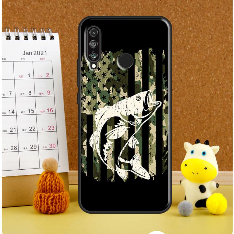 Рыбак на озере для ловли басса Для Huawei Nova Y72 Y70 Y91 Y90 Y60 Y61 Y73 3i 7i 8i 11i 12i 9 10 SE P20 P30 P40 Lite Чехол