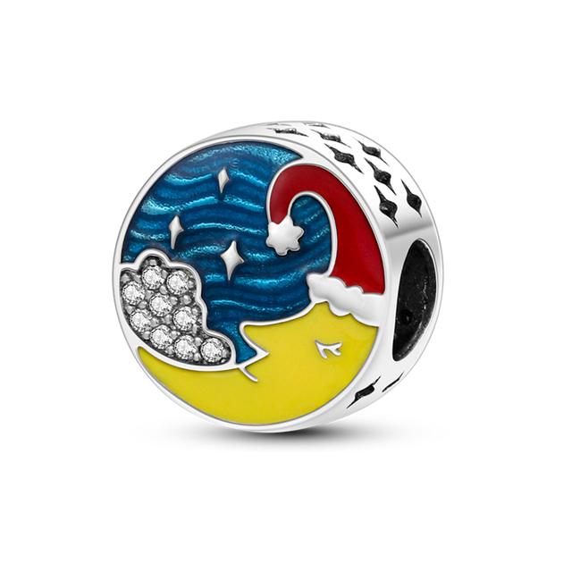 Подвески Plata Charms Of Ley 925 Elephant Katty Car Coffee, подвески, подходят для оригинального браслета Diy