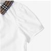Burberry 8073164 A1464 Поло в клетку винтаж для девочек, детская футболка с коротким рукавом