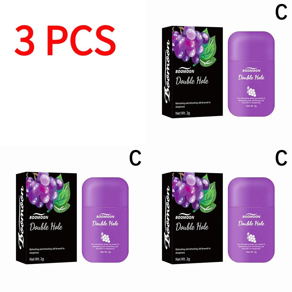 1/3/4PCS New High-end Vital Refreshing Energizing Aromatherapy Nasal Inhaler Fruit Essential Oils Boost Work Focus & Energy