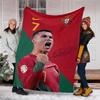 1pc Number 7 Soccer9 Theme Blanket - Digital Print, Polyester, Cozy for All Seasons, Perfect for Outdoor, and Travel