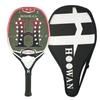 HOOWAN CHARIOT Beach Tennis Racket KLC Fiber Professional Carbon Frame Elastic EVA Core Rough Surface 20MM Profile Well Balance