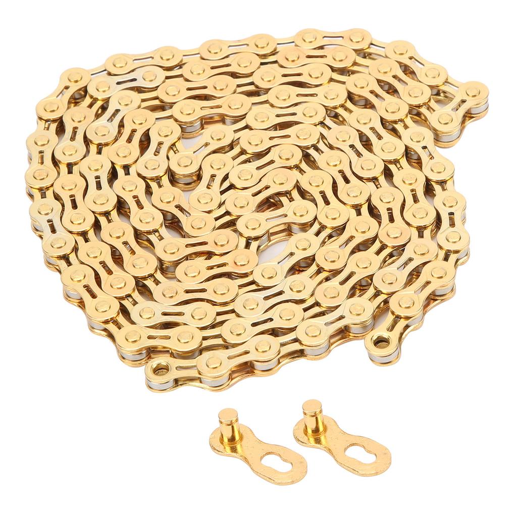 VG Sports 8 Speed High Strength Steel Mountain Bike Lightweight 116 Links SemiHollow Chain