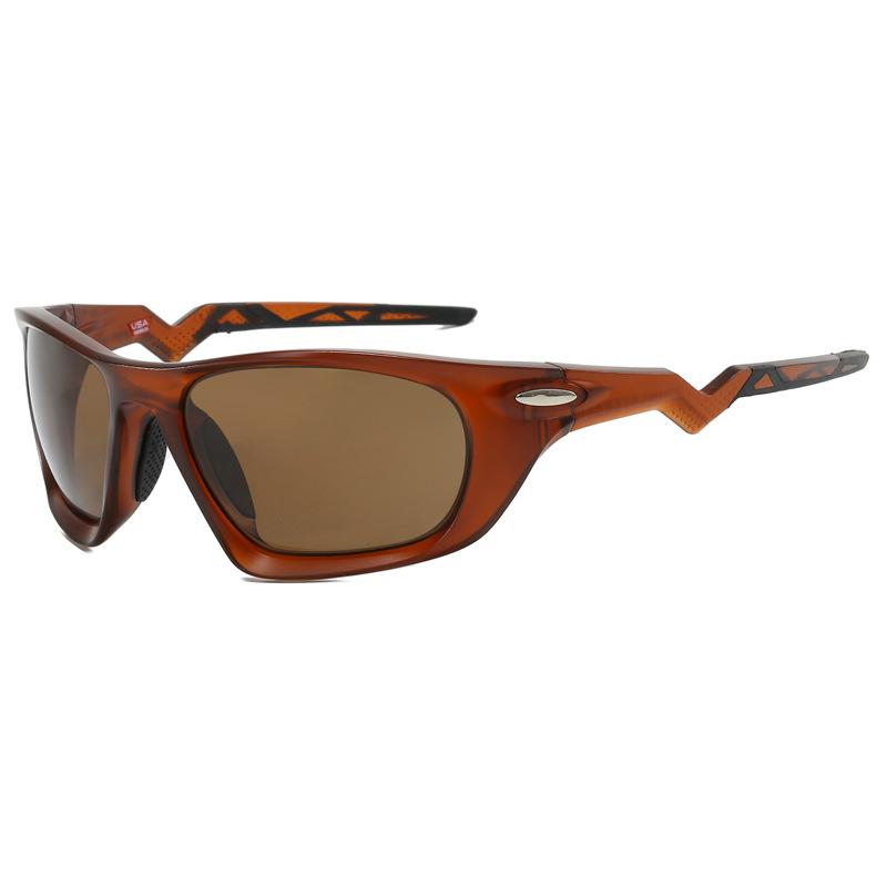 New polarized sun protection nylon polarized sunglasses, fashionable and trendy retro outdoor cycling sports glasses9431