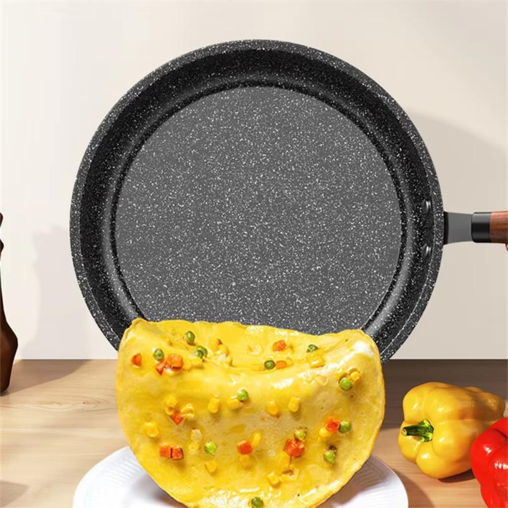 Non Stick Stir Fry Pan Flat Bottomed Saucepan Multipurpose Frying Pan Steak