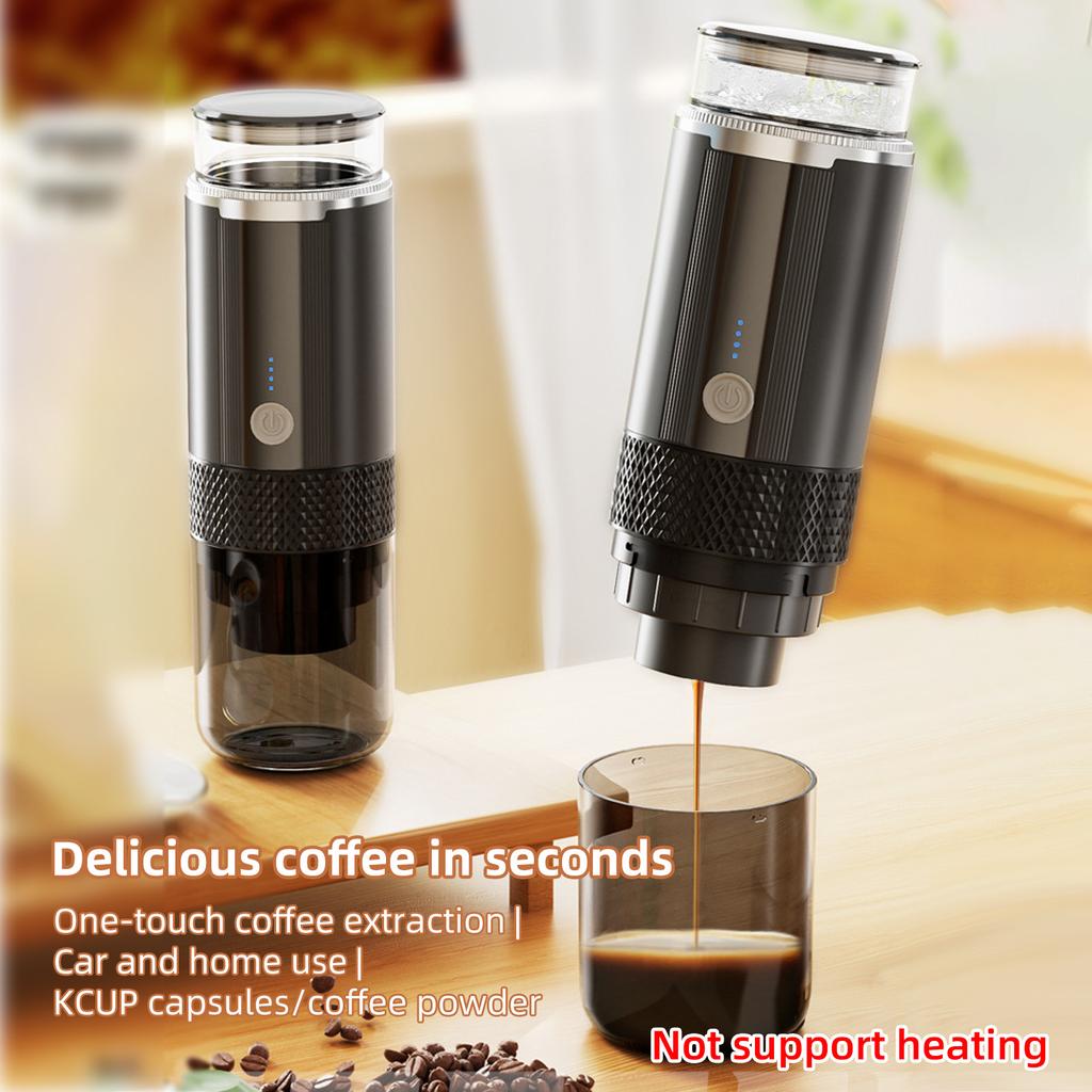 Portable Electric Espresso Coffee Machine One Button Operation with 4 Power Indicator Light