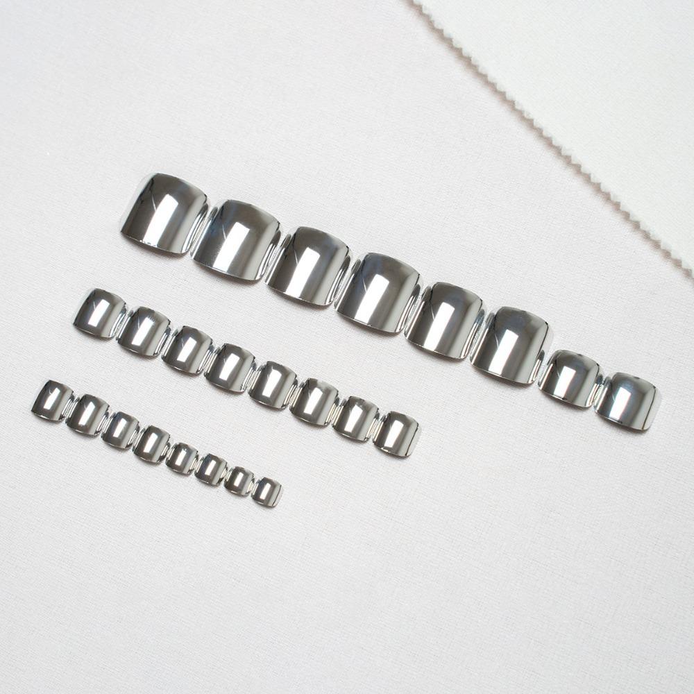 Искусственные ногти Накладные ногти на ногах Квадратная головка Нажмите на ногти Модные накладные ногти для девочек