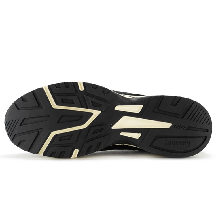 SAUCONY Gsd 90S Retro Fashion Synthetic Leather Cushioning Low-Top Casual Running Shoes Unisex Sneaker Black S79018-3