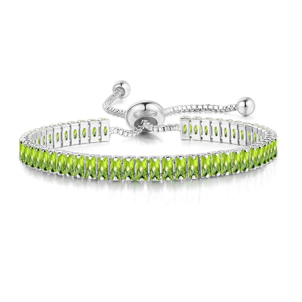CZ Tennis Bracelets for Women Unique Black Crystal Bangle Rose Gold Adjustable Hand Chain Friends Jewelry DZH051