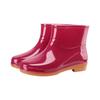 Women's Khaki Low-Cut Non-Slip Waterproof Rain Boots for Spring and Autumn