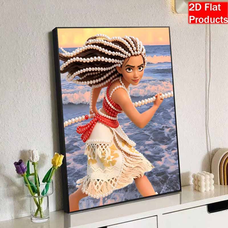Disney Moana Творческий набор для жемчужной живописи 5D DIY Мозаика с жемчужной вышивкой Набор для вышивки крестом для домашнего декора