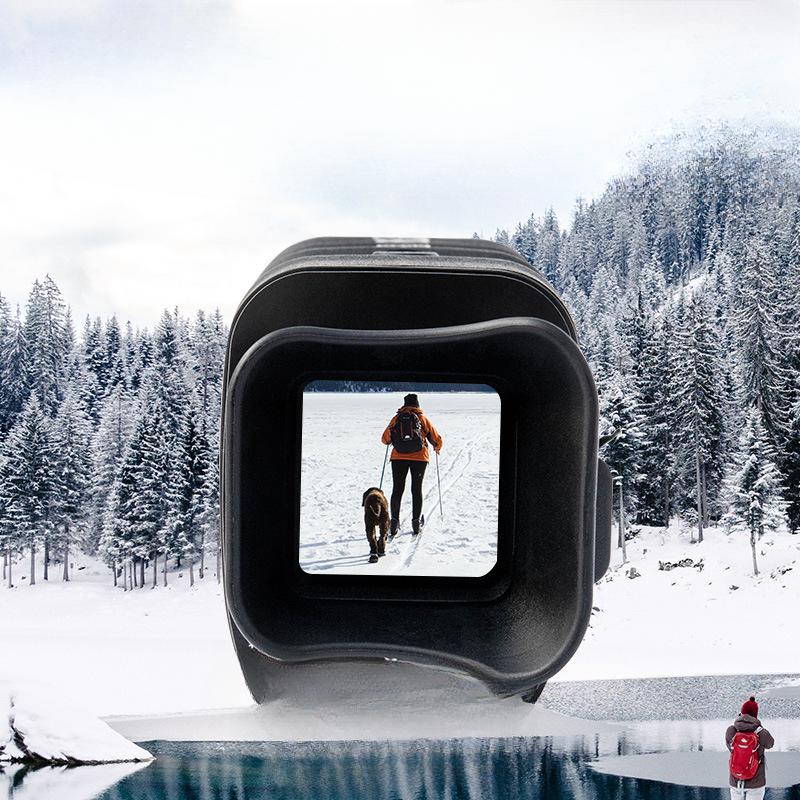 Инфракрасное цифровое устройство ночного видения можно использовать днем ​​и ночью и снимать фотографии и видео по одному.